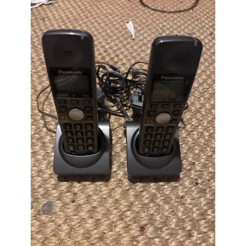 Panasonic Cordless Phones With Charging Bases & AC Adapters